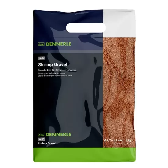 Грунд за дъно Dennerle Nano Gravel, Borneo brown (кафяв) 0.7-1.2мм 2кг - 1