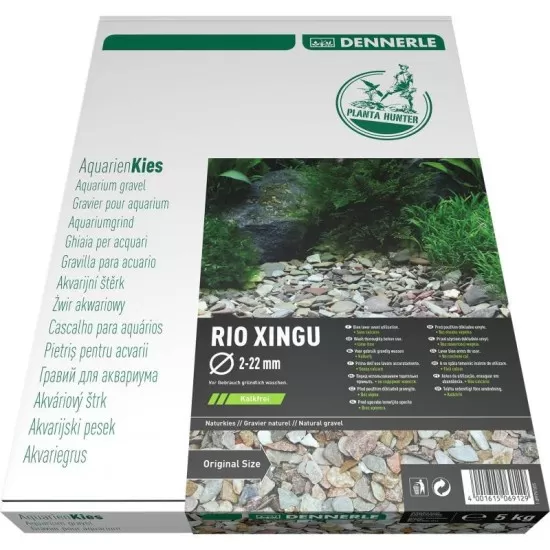 Dennerle Natural gravel Plantahunter Rio Xingu MIX 2-­22мм 5кг - 1