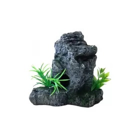 Изкуствена декорация - Скала с растения XL