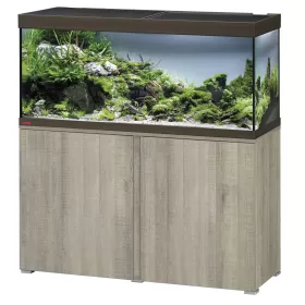 Аквариум с поставка EHEIM Vivaline LED 240 - сив дъб/бронз