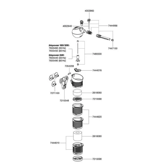 Вътрешен филтър Eheim Biopower 160 - 4