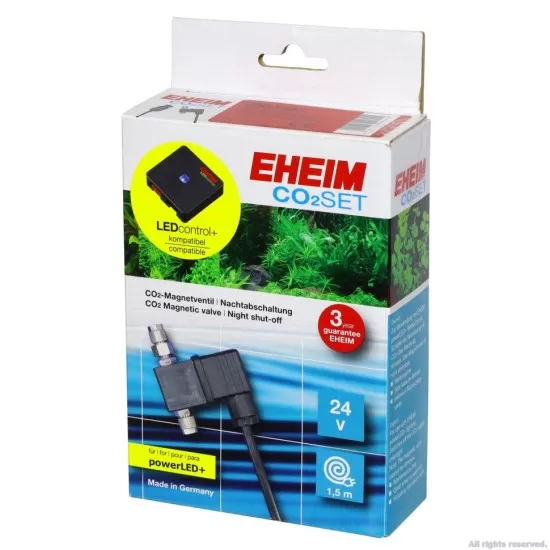 CO2 магнитен клапан 24V  със захранващ кабел съвместим с PowerLED+ EHEIM - 1