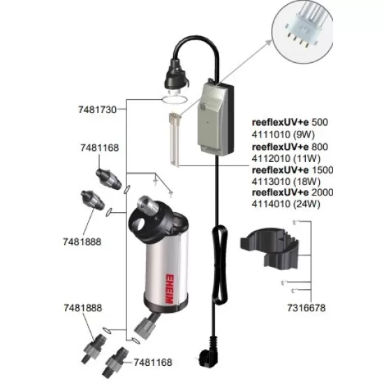 EHEIM reeflexUV+е 500 - UV-стерилизатор - 2
