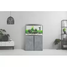 Аквариум с поставка Fluval Siena 270 - сив камък