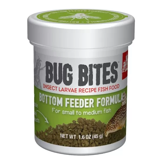 Fluval Bug Bites Bottom Feeders Gran S / M - 45гр. - 1 - Aquarium.bg Fluval Bug Bites Bottom Feeders Gran S / M - 45гр. - 1