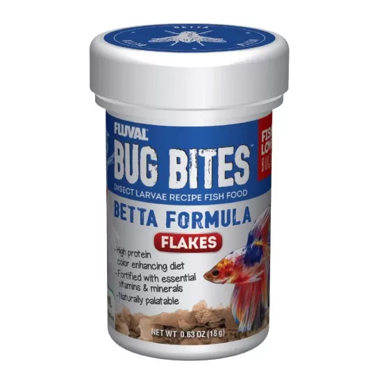 Fluval Bug Bites Betta Flakes - 18гр - 1