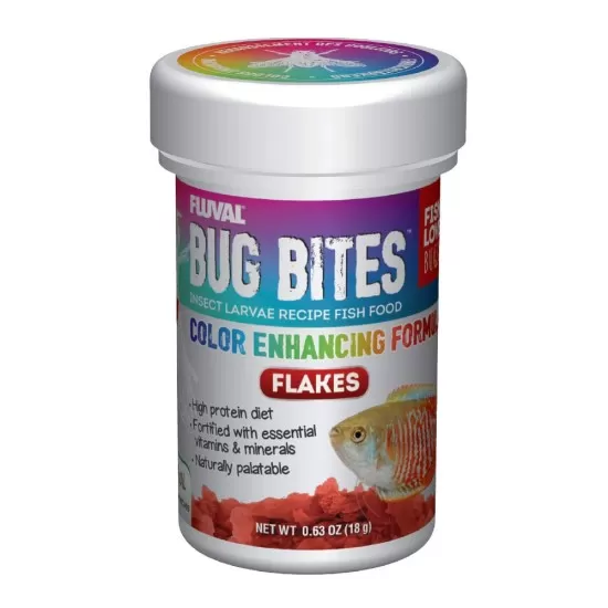 Fluval Bug Bites Color Enhancing Flakes - 1