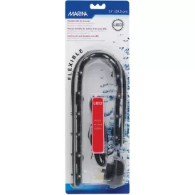 Гъвкава въздушна завеса с LED осветление Marina Червена - 53,34 см