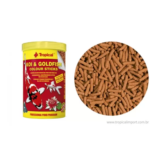 Храна под формата на плуващи пръчици Tropical Koi & Goldfish Colour Sticks - 1