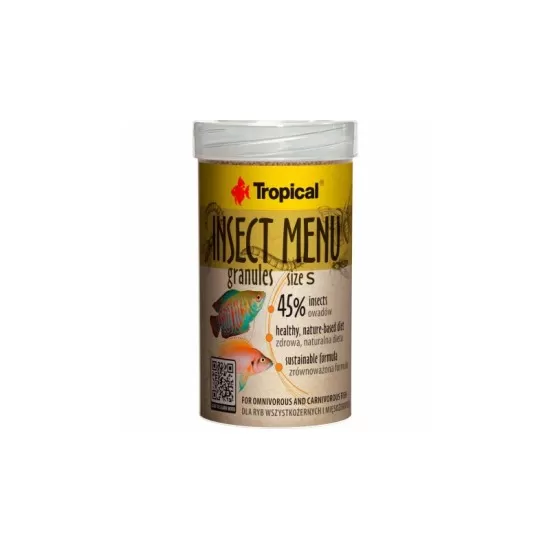 Многосъставна храна на гранули Tropical Insect Menu Granules size S - 1