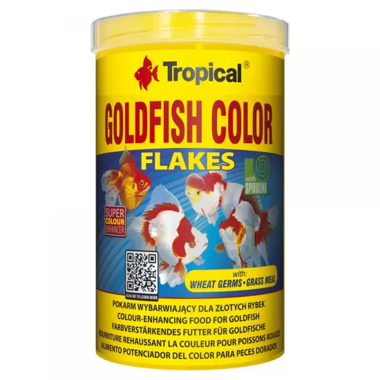 Храна на люспи за златни рибки и кои Tropical Goldfish Color - 1