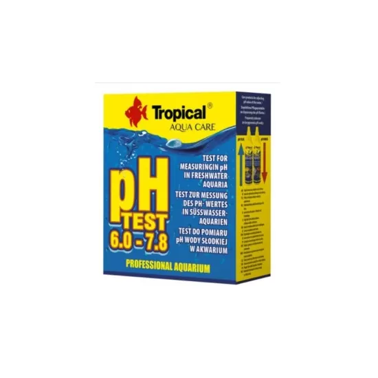 Tecт за измерване на pH на сладка и морска вода Tropical pH Test  6,0-7,8 - 1