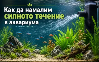 Как да намалим силното течение в аквариума