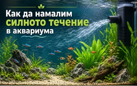 Как да намалим силното течение в аквариума