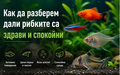 Как да разберем дали рибките в аквариума са здрави и спокойни