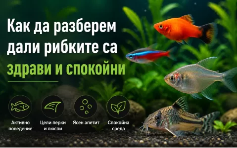 Как да разберем дали рибките в аквариума са здрави и спокойни