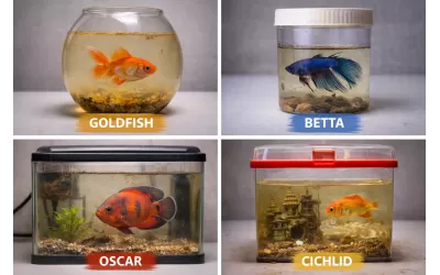 Какво се случва, ако аквариумът е твърде малък-част 2