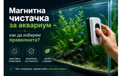 Магнитна чистачка за аквариум – как да изберем правилната