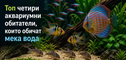 Топ четири аквариумни обитатели, които обичат мека вода
