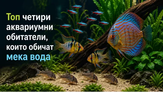Топ четири аквариумни обитатели, които обичат мека вода