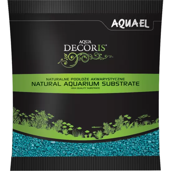 Грунд за дъно Aquael Aqua Decoris Coloured quartz TURQUOISE (кварц тюркоаз) 1KG - 1