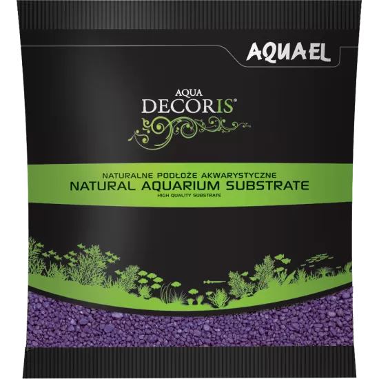 Грунд за дъно Aquael Aqua Decoris Coloured quartz PURPLE (лилав кварц) 1KG - 1