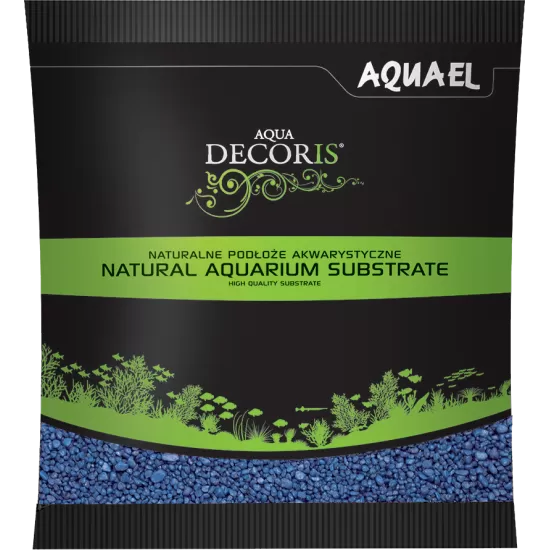 Грунд за дъно Aquael Aqua Decoris Coloured quartz blue (син кварц) 1KG - 1