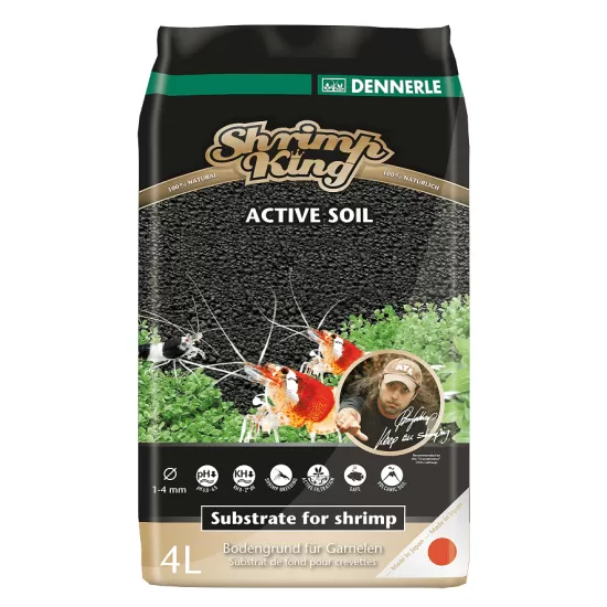 Субстрат Dennerle SK Shrimp Soil 1-4мм 4л / 8л - 3