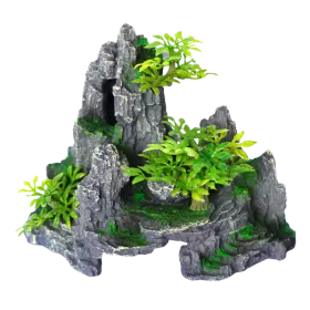 Изкуствена декорация - Скала с дърво