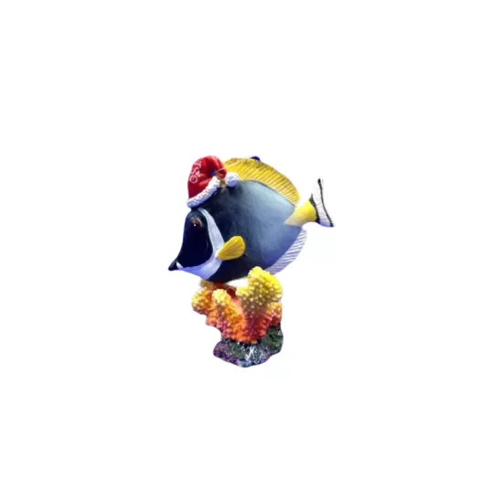 Изкуствена декорация - Дори с Коледна шапка - 1