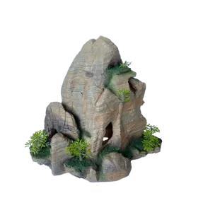  Изкуствена декорация - Скала с растения