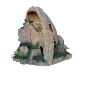  Изкуствена декорация - Скала с растения