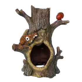 Изкуствена декорация - Хралупа с катерица