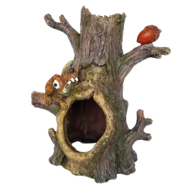 Изкуствена декорация - Хралупа с катерица