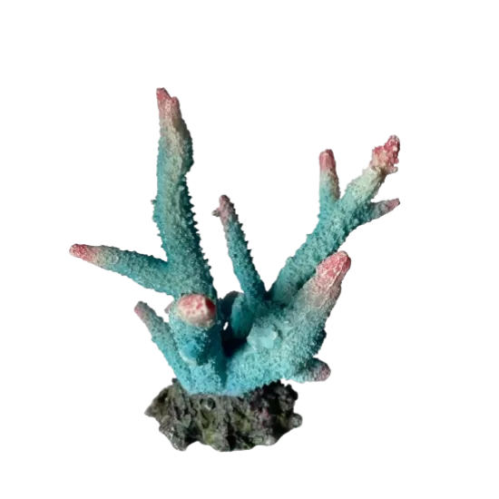 Изкуствена декорация - Корал Син - 2