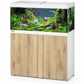 Аквариум с поставка EHEIM Vivaline LED 240 - бял/дърво
