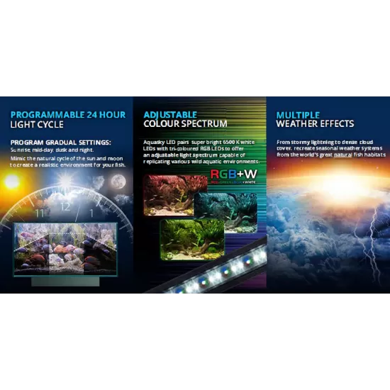 LED Осветление Fluval AquaSky LED 2.0 27W 91-122 см. Bluetooth - 2