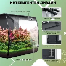 Аквариум Fluval Flex 34 - черен