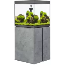 Аквариум с поставка Fluval Siena 160 - сив камък