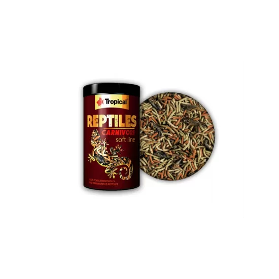 Храна за месоядни и всеядни влечуги Tropical Reptiles carnivore soft 250 мл./65гр. - 1