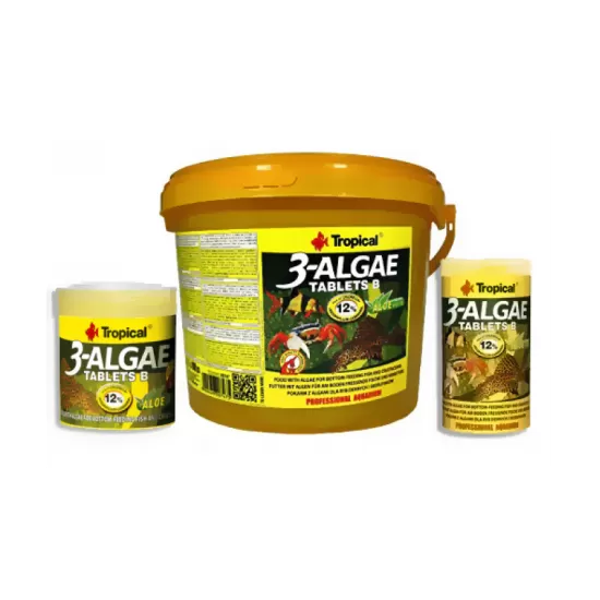 Храна под формата на таблетки, богати на водорасли Tropical 3-Algae Tablets B - 2