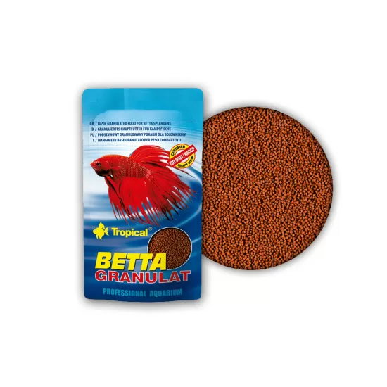 Основна гранулирана храна за бети Tropical Betta Granulat 10 гр. - 1