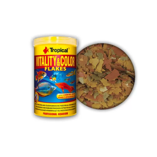 Високопротеинова храна на люспи Tropical Vitality&Color  - 1