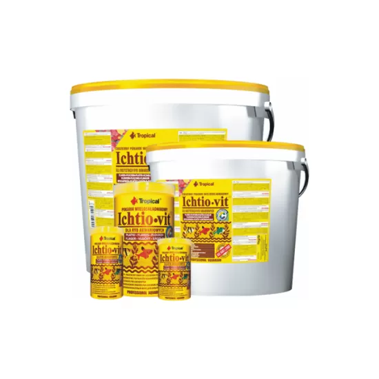 Многокомпонентна храна на люспи Tropical Ichtio-vit  - 2