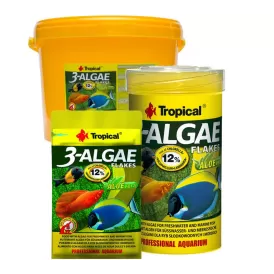 Храна под формата люспи, богата на водорасли Tropical 3-Algae Flakes 