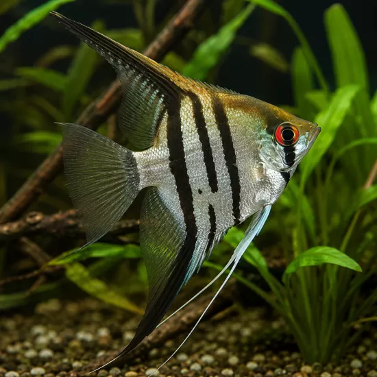 Скалария (Pterophyllum scalare) - 1