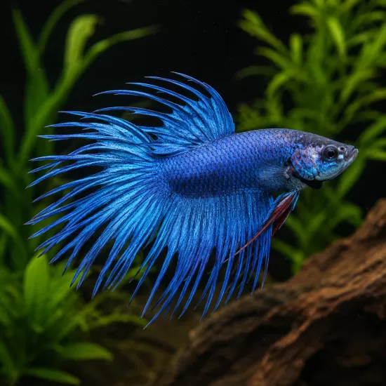 Бета Crowntail (Betta splendens Crowntail) - 1